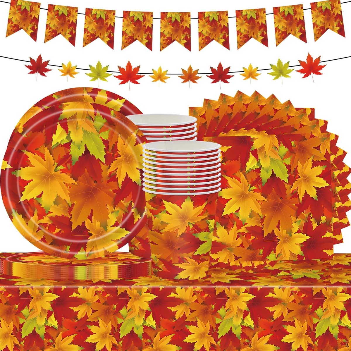 Omgoods - Herfst Feest Tafelgerei Set voor 20 Gasten
