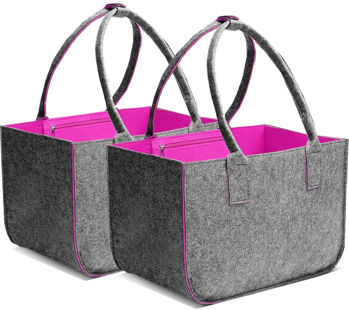 Omgoods - Grote Vilt Shopper met Ruimte voor Al je Benodigdheden