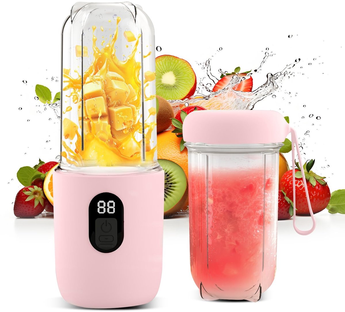 Omgoods Mini Blender en Smoothie Maker met 500ML Fles