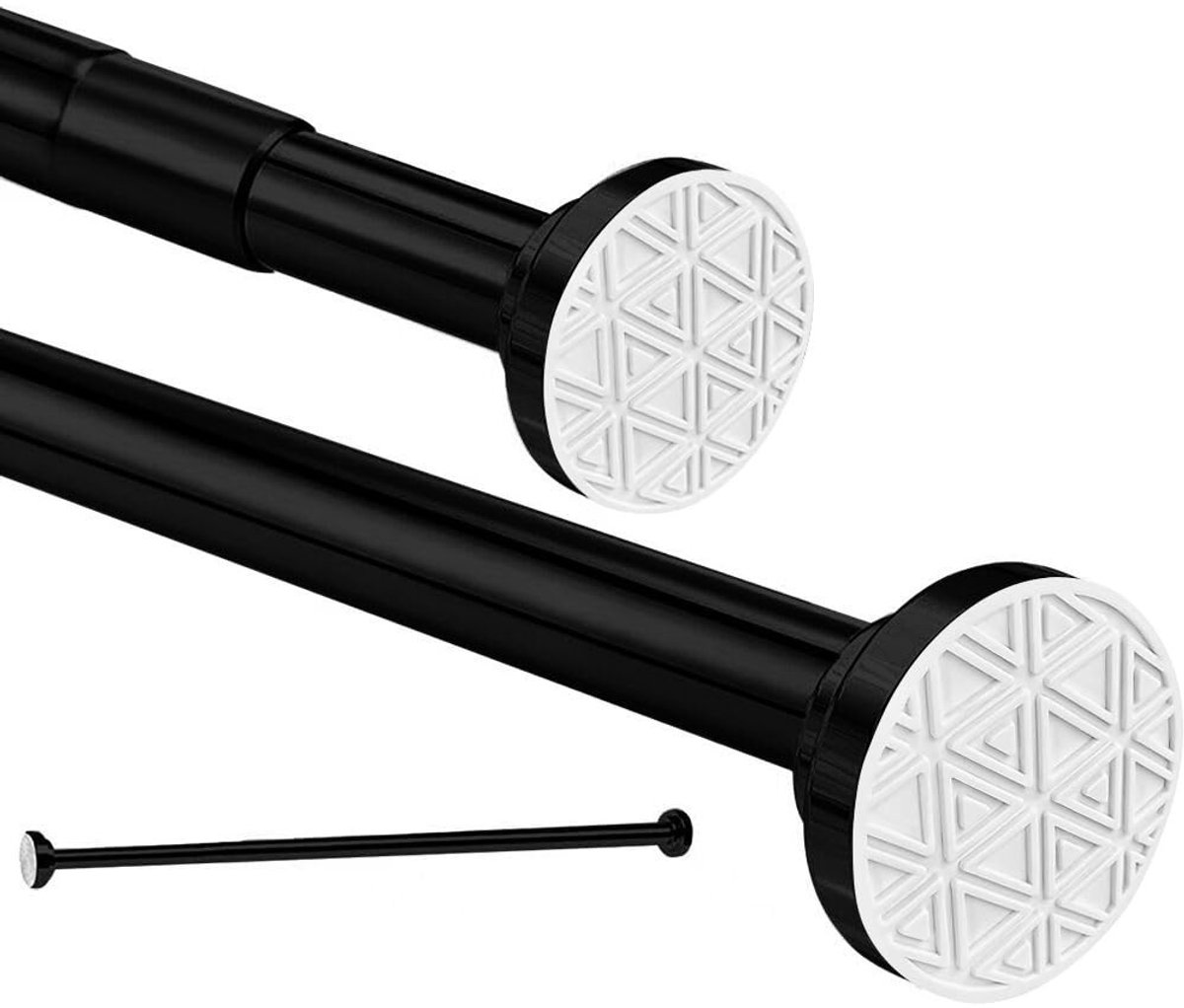 Omgoods - Verstelbare RVS Telescoop Gordijnroede 50-200cm voor Badkamer