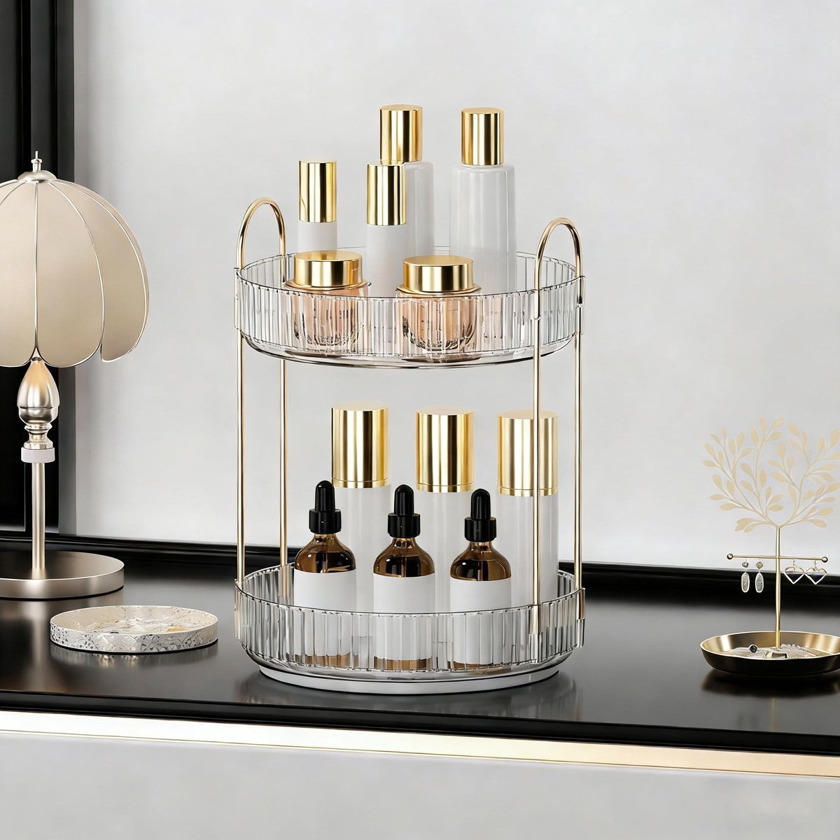 Omgoods - 360° Rotatable Makeup Organizer - Grote Capaciteit