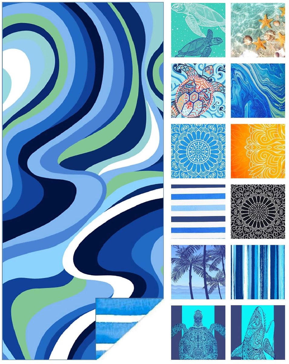 Omgoods - XXL Microvezel Strandhanddoek 180x80 cm - Zandvrij en Sneldrogend