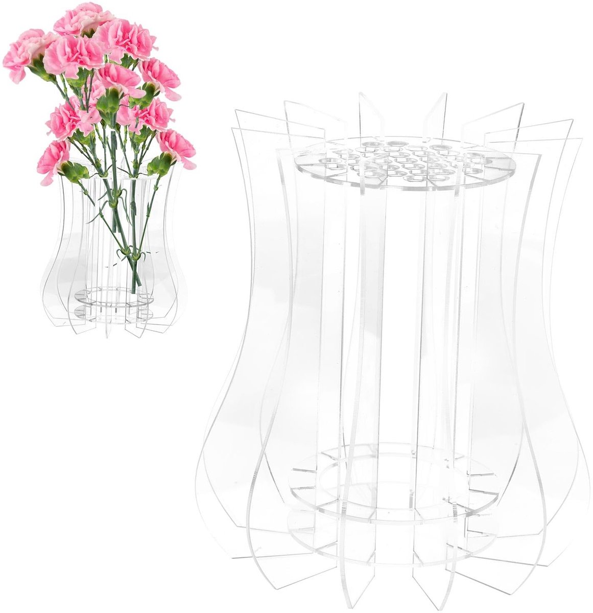 Omgoods - Transparante Acryl Vaasje voor Creatieve Bloemendisplays