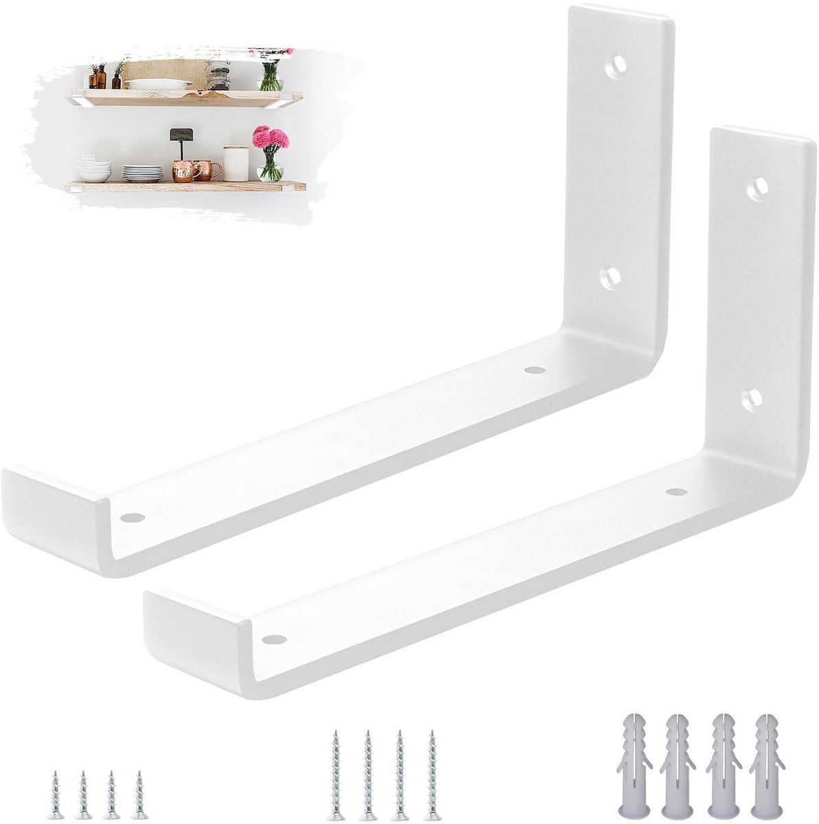 Omgoods - Set van 2 Heavy Duty Plankdragers voor Stevige Ondersteuning