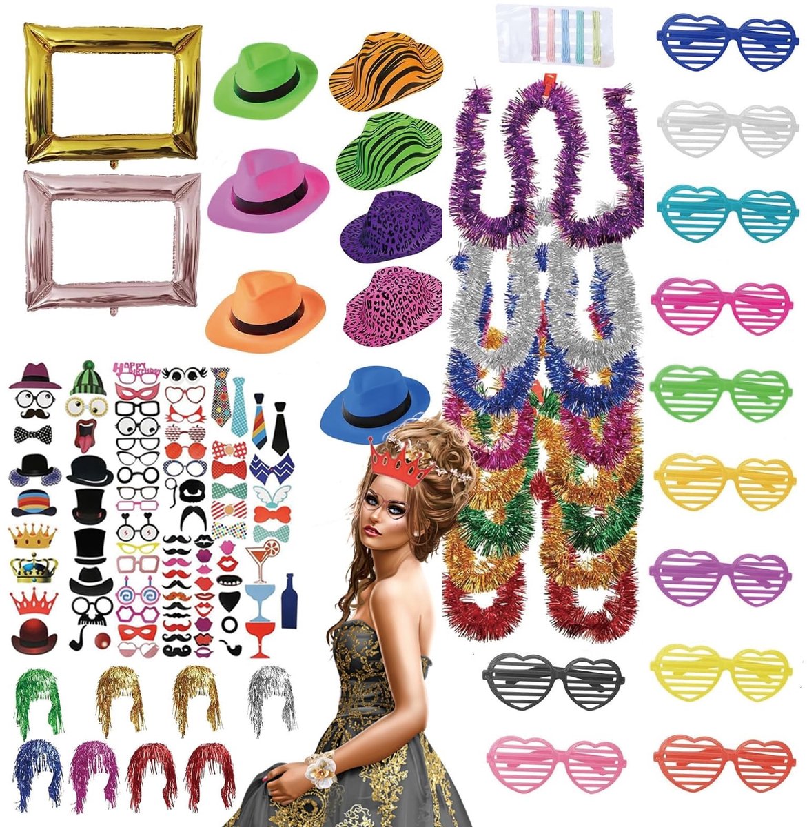 Omgoods - 147-delige Neon Feestdecoratieset voor Diverse Gelegenheden
