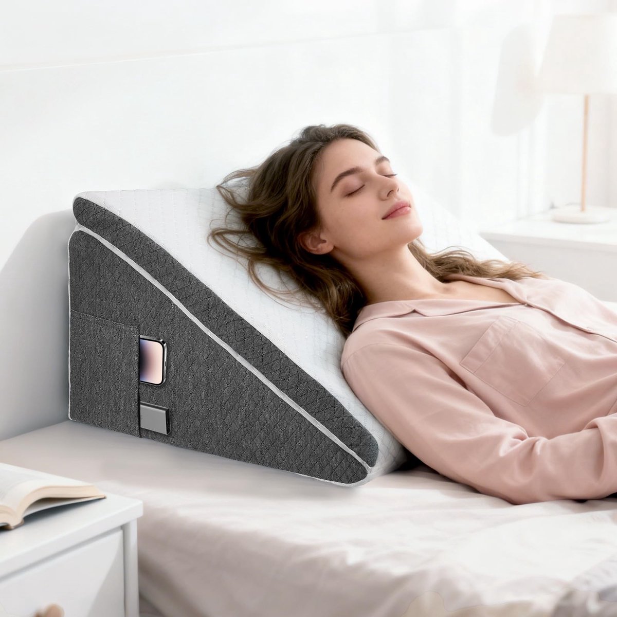 Omgoods - Multifunctioneel Wedge Kussen voor Bed en Bank