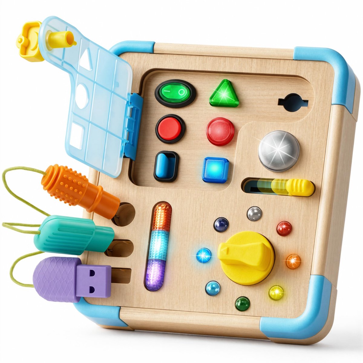 Omgoods - Montessori Inspirerende Elektronische Activiteitenbord met LED en Geluidseffecten