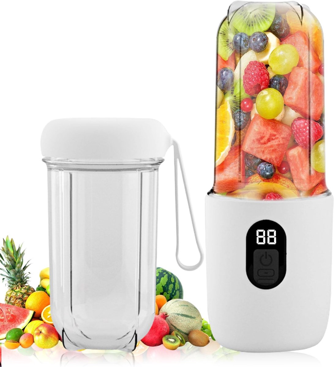 Omgoods - Draagbare Smoothie Maker met 500ml Capaciteit voor Thuis en Reizen