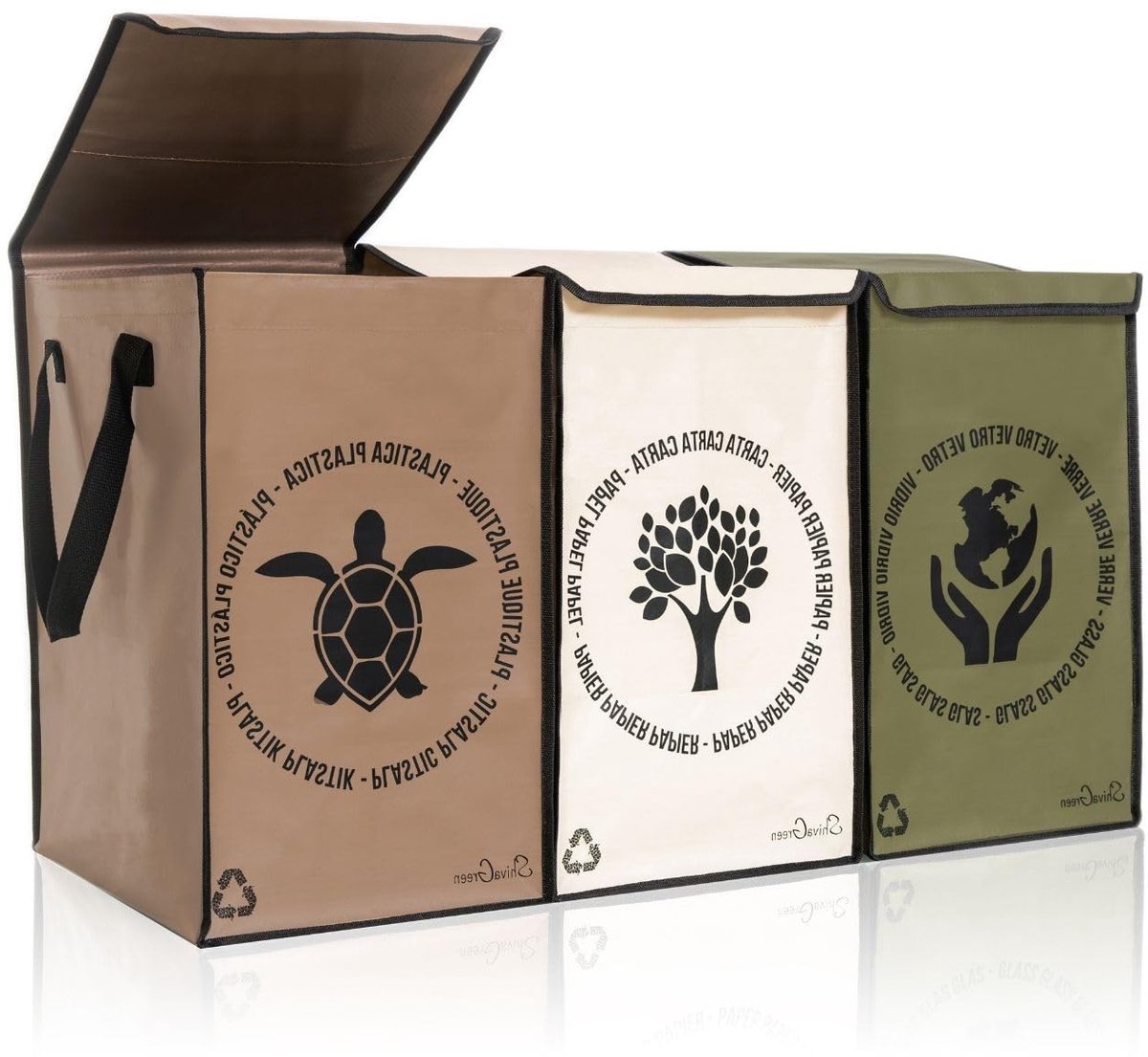 Omgoods - 3-Gang Afvalscheidingssysteem voor Recycling