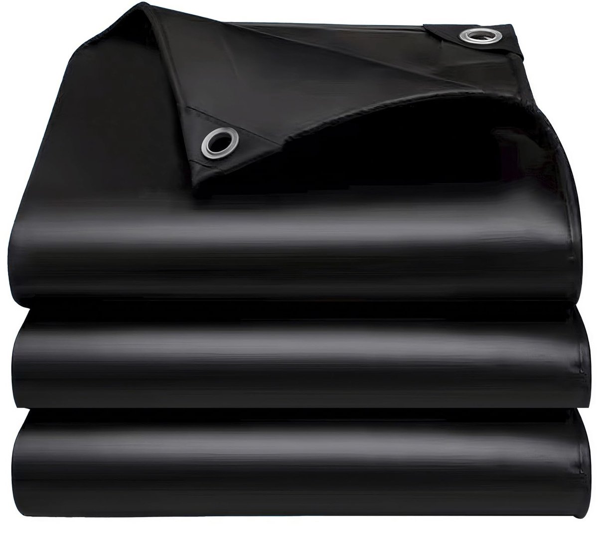 Omgoods - Zwart Waterdicht Zeil met Oogjes 4x8m