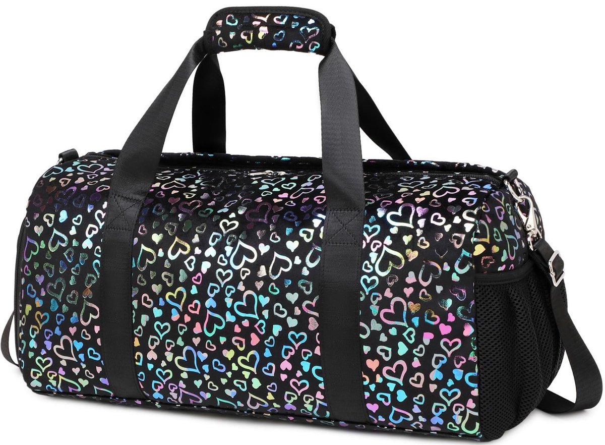 Omgoods - Kindertassen - Duffle Bag met Schoencompartiment - Zwart