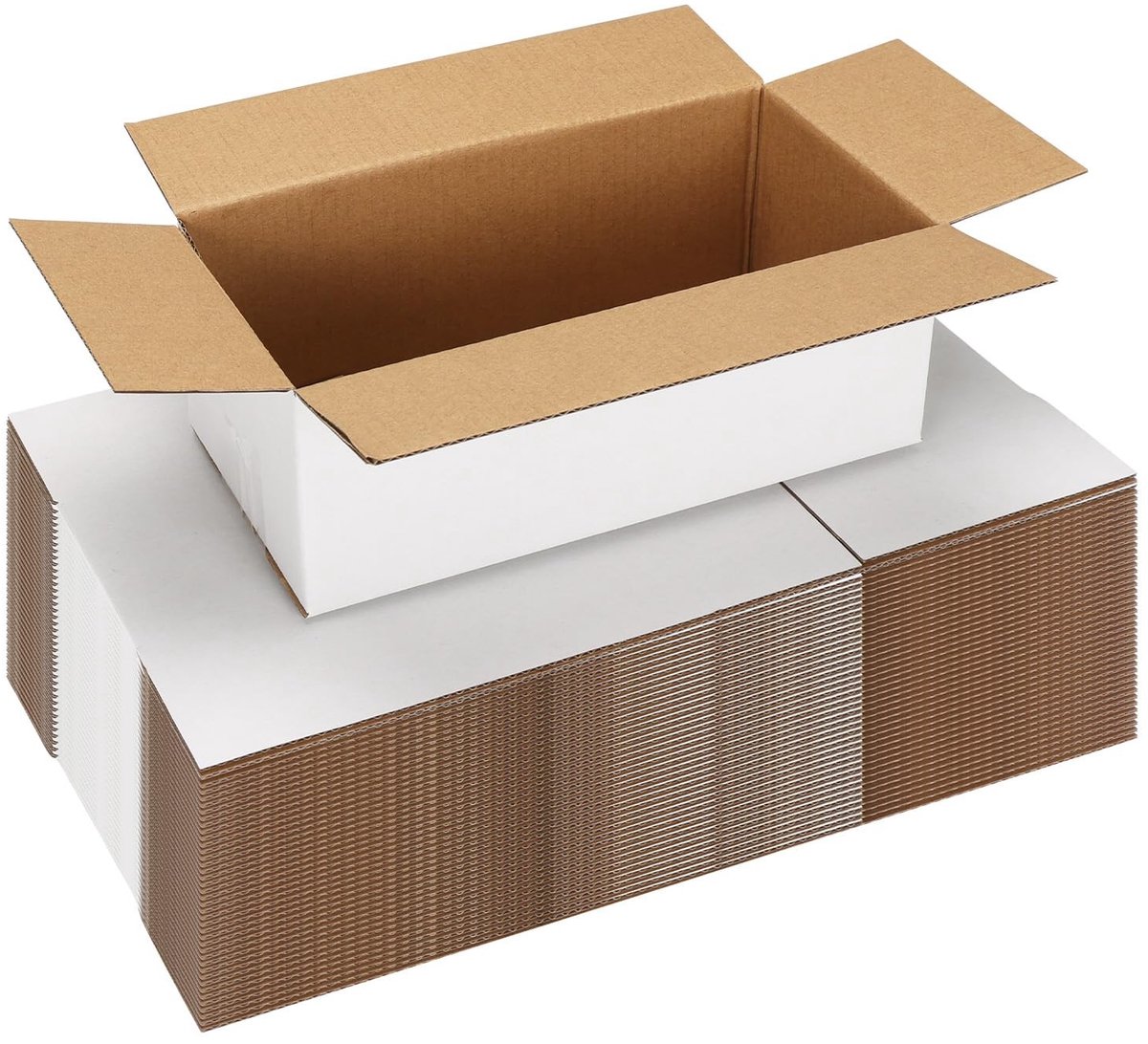 Omgoods - Set van 40 Witte Kartonnen Dozen voor Verpakking en Verzending