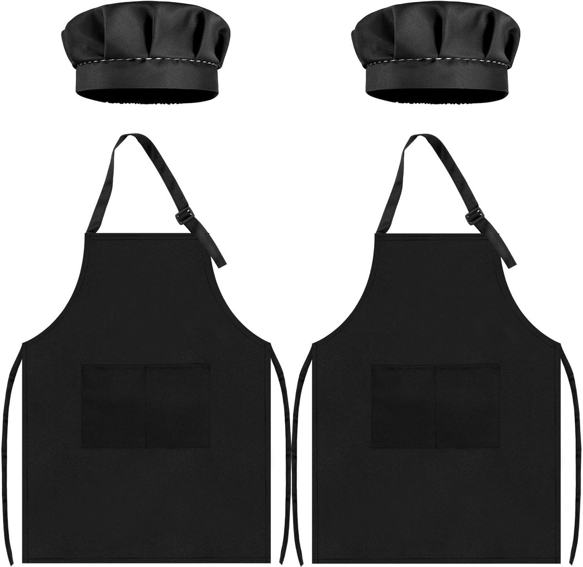 Omgoods - Kinderschort en Chef Hoed Set voor Koken
