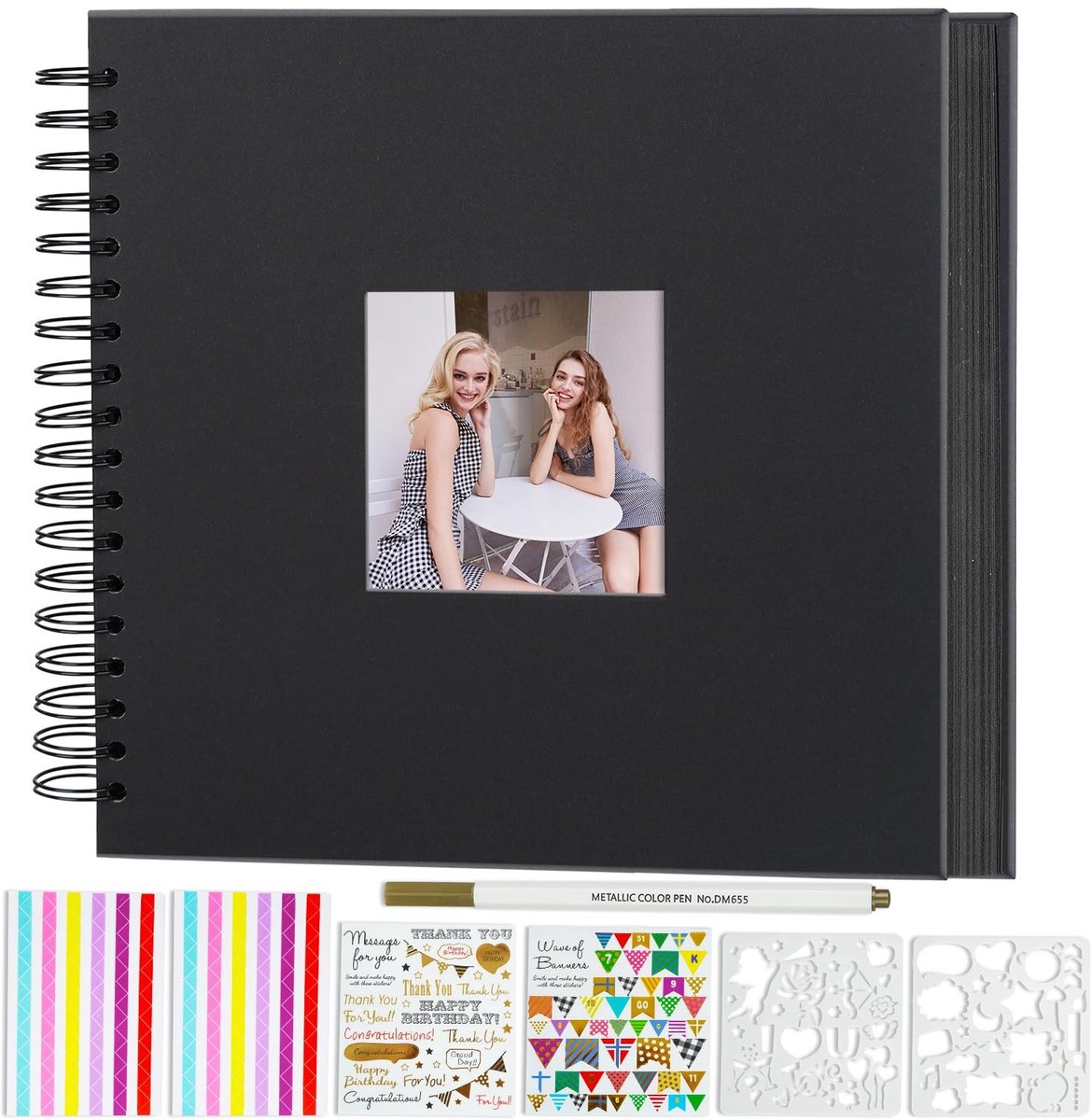 Omgoods - DIY Scrapbook Album 31.5x31.5cm met 40 Bladen voor Foto's