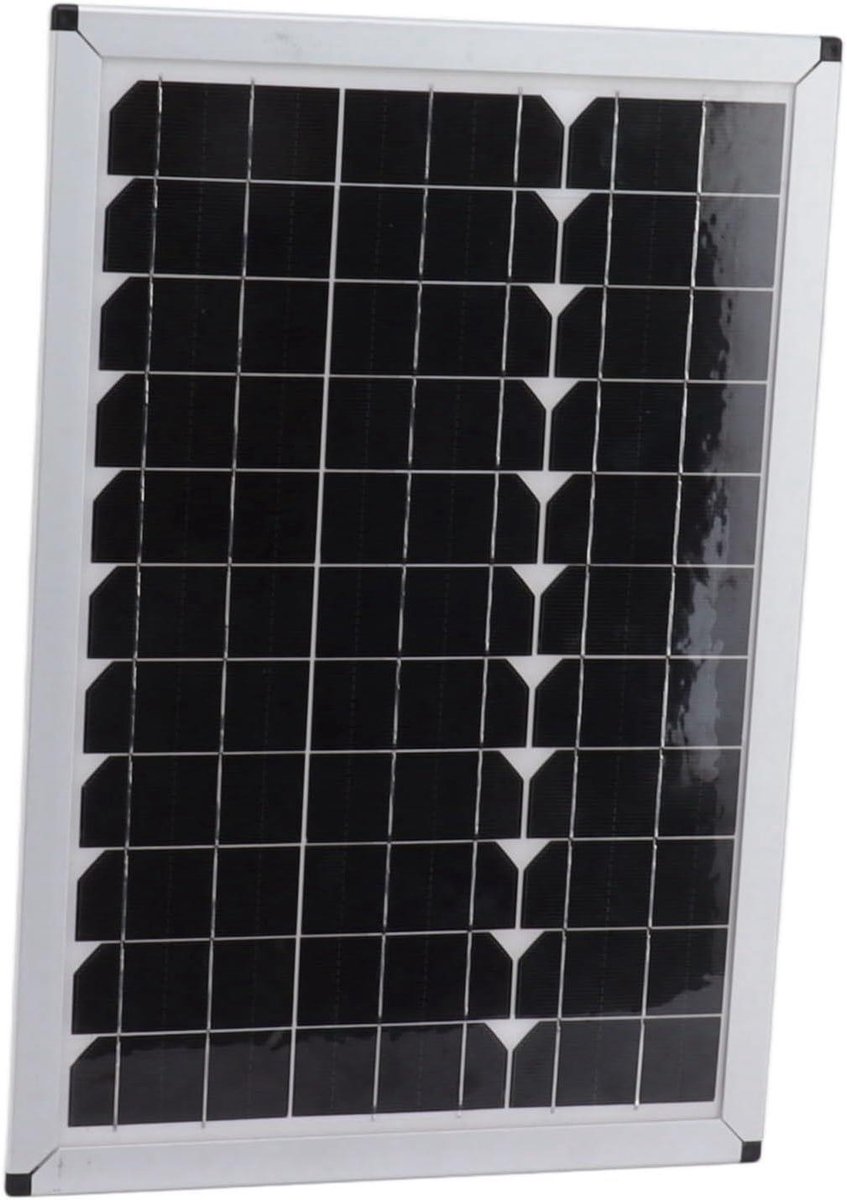 Zonnepaneel Oplader - Draagbare Energie - Buiten Opladen - Monokristallijn Silicium - 100W 18V - Zwart