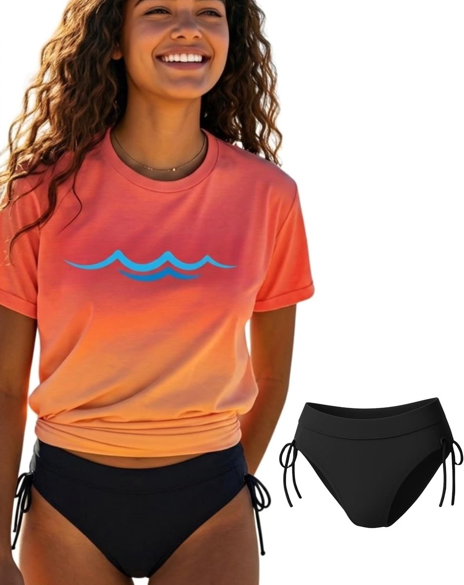 Menstruatiebadpak voor Tienermeisjes | AquaSecure Technologie | Licht tot Middelmatig Menstruatieverlies | Bescherming voor Zwembad & Zee | Duurzaam en Herbruikbaar | Voor Meisjes en Tieners
