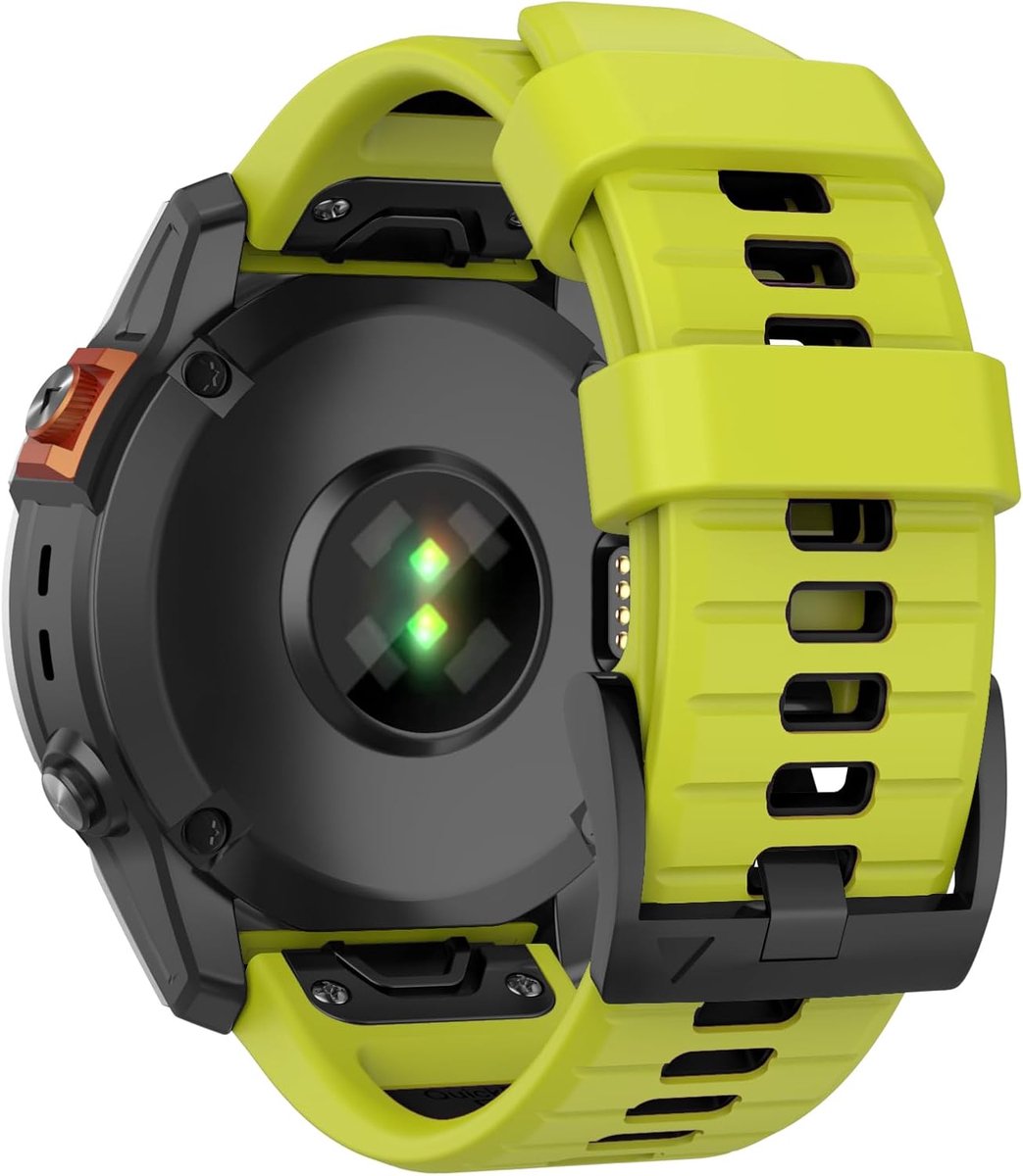 26 mm Quick Fit Band voor Fenix 8 51mm/Fenix 7X Pro/Fenix 7X/Fenix 6X/Fenix 6X Pro/Fenix 5X/Fenix 5X Plus/Fenix 3/3 HR, zachte siliconen vervangende band