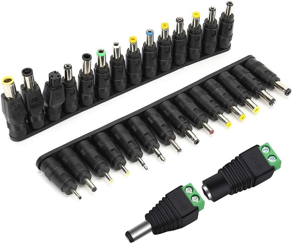 Laptop DC Power Adapter Kits 30 PCS Universele 5,5mm x 2,1mm DC AC Power Adapter Tips Connector voor Voedingsstekker Jack Sets