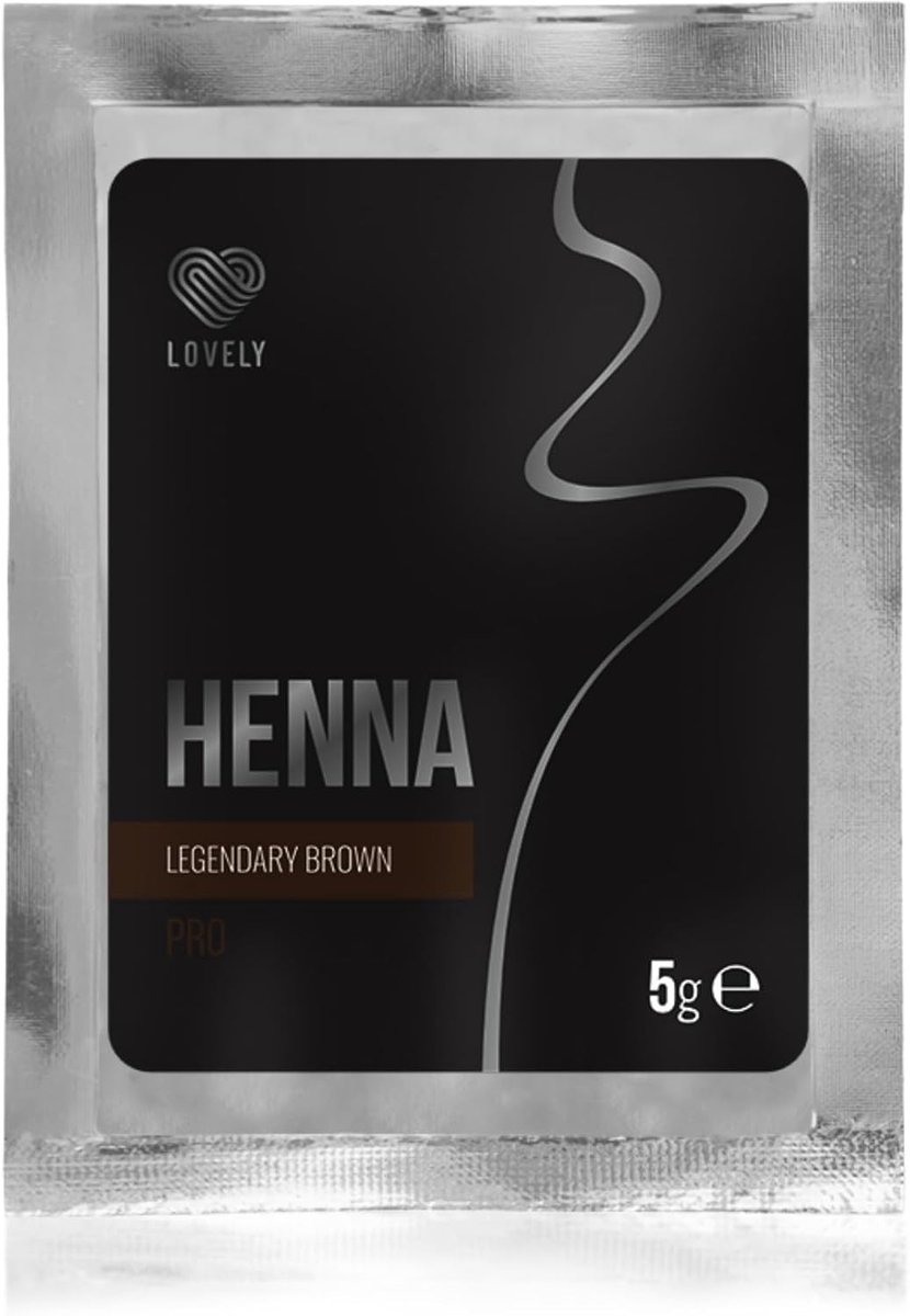 Wenkbrauwverf Henna Donkerbruin - Plantaardig - Langdurig Tot 14 Dagen - Voor Bruine Haarkleuren