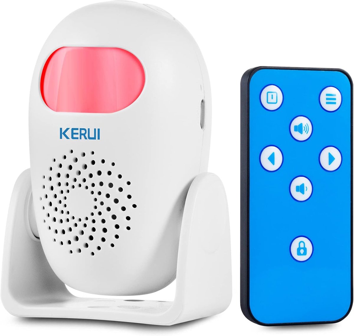 SnelShoppen - Bewegingsmelder Binnen met Alarm en Geluid 110dB, Draadloos Inbraakalarmsysteem voor Buitendeur/Huis/Ingang, Infrarood Deurbel Alarmmeld