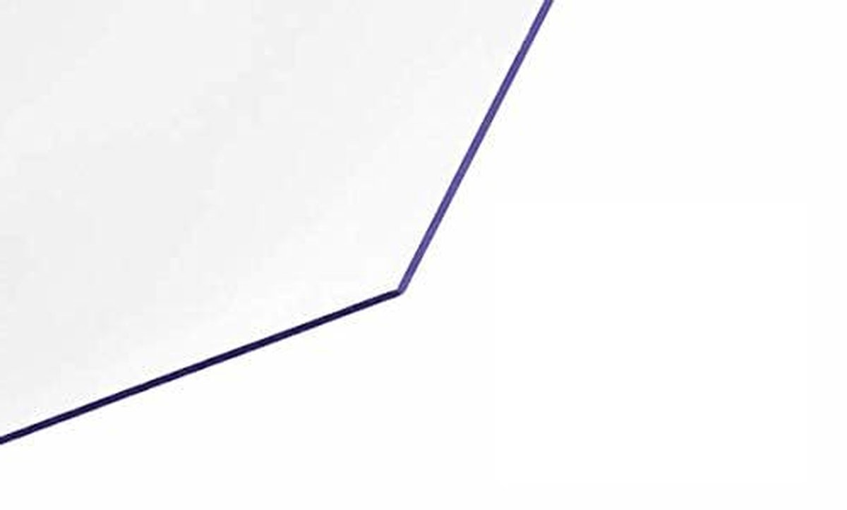 Polycarbonaat Plaat - Kunststof Plaat - Bescherming - Hoge Slagvastheid - 1000 x 500 x 6 mm - Transparant