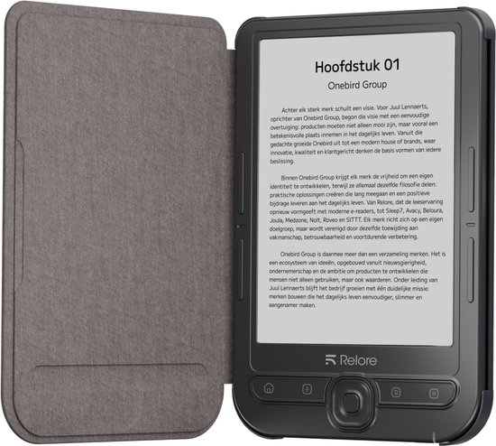Relore E-reader Hoesje - Geschikt voor model Relore One - Schermbescherming - Beschermhoes - Zwart — afbeelding 3
