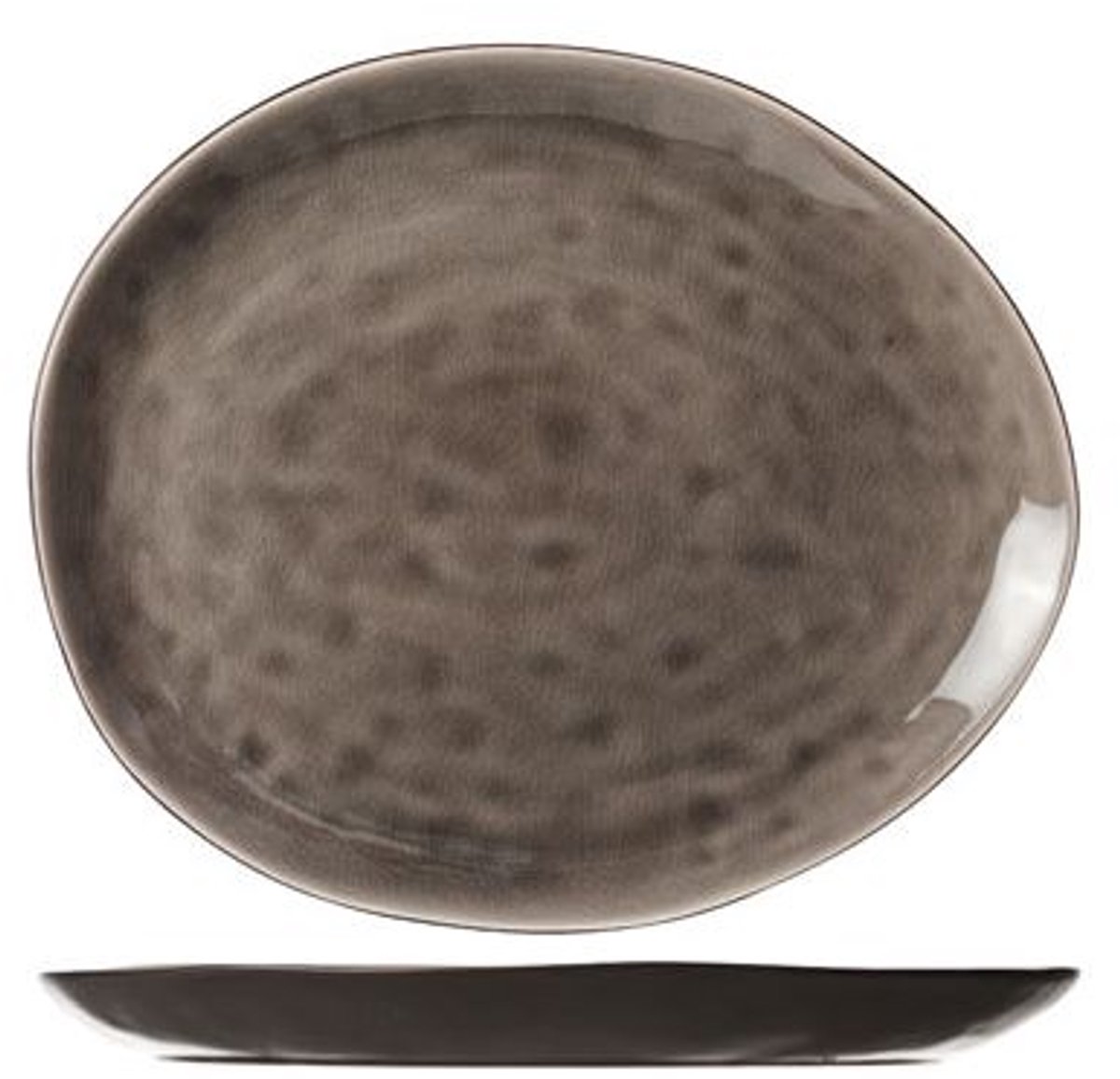 Streetfood Grey Bord Ov 27.5x23cm