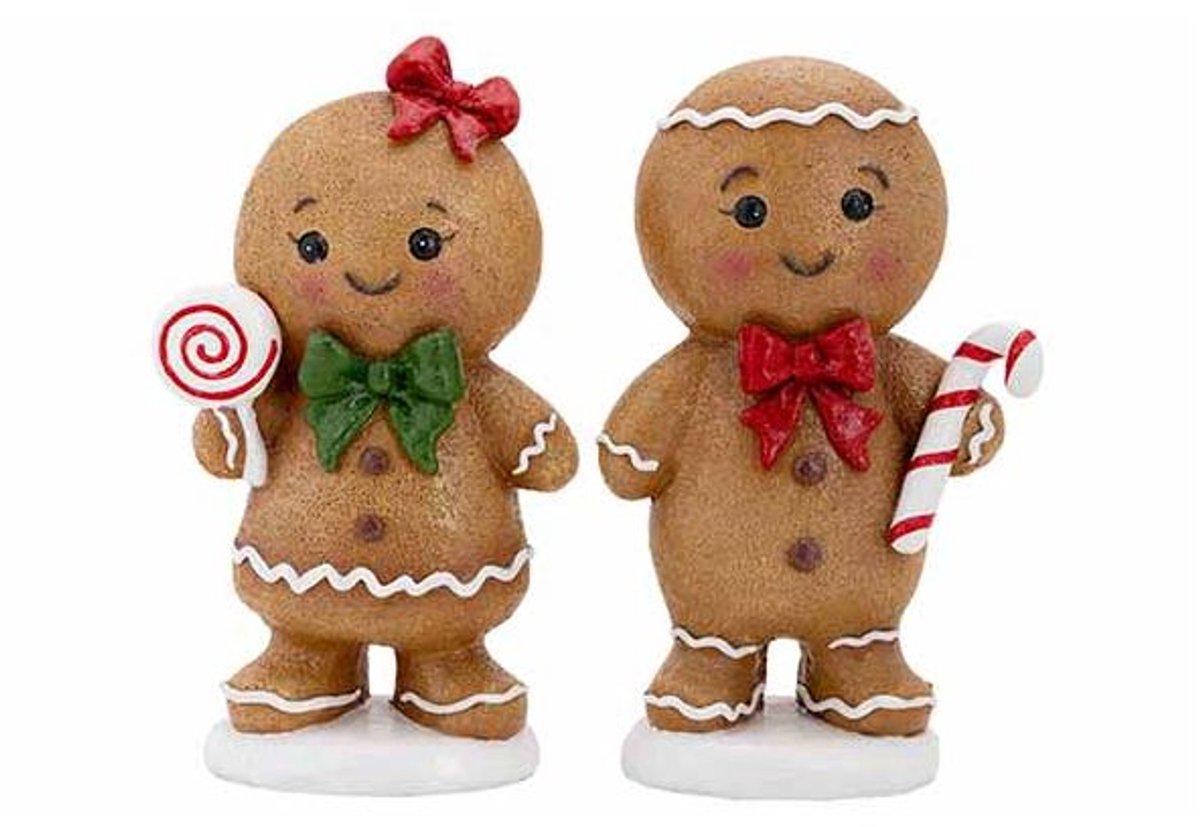 Figuur Cookie 2ass Bruin 13x7xh22cm Resi N