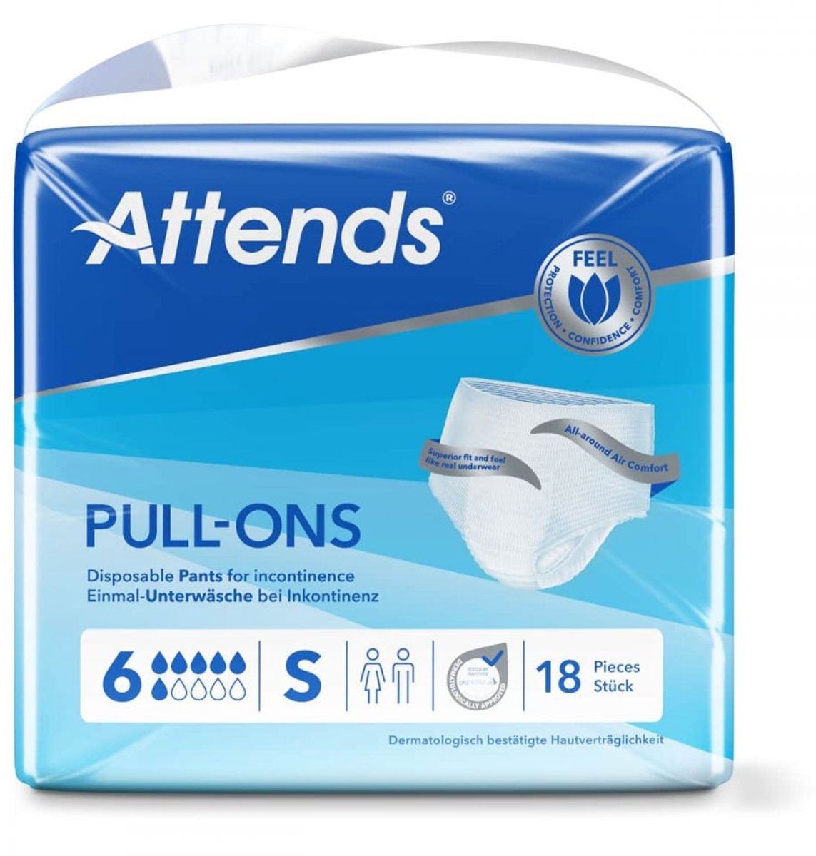 ATTENDS Pull-Ons 6 Small - 4 pakken van 18 stuks