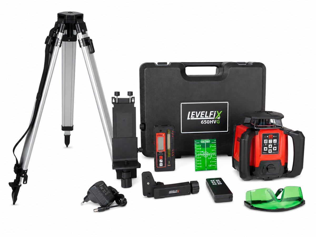 Levelfix bouwlaser set met statief 650HVG