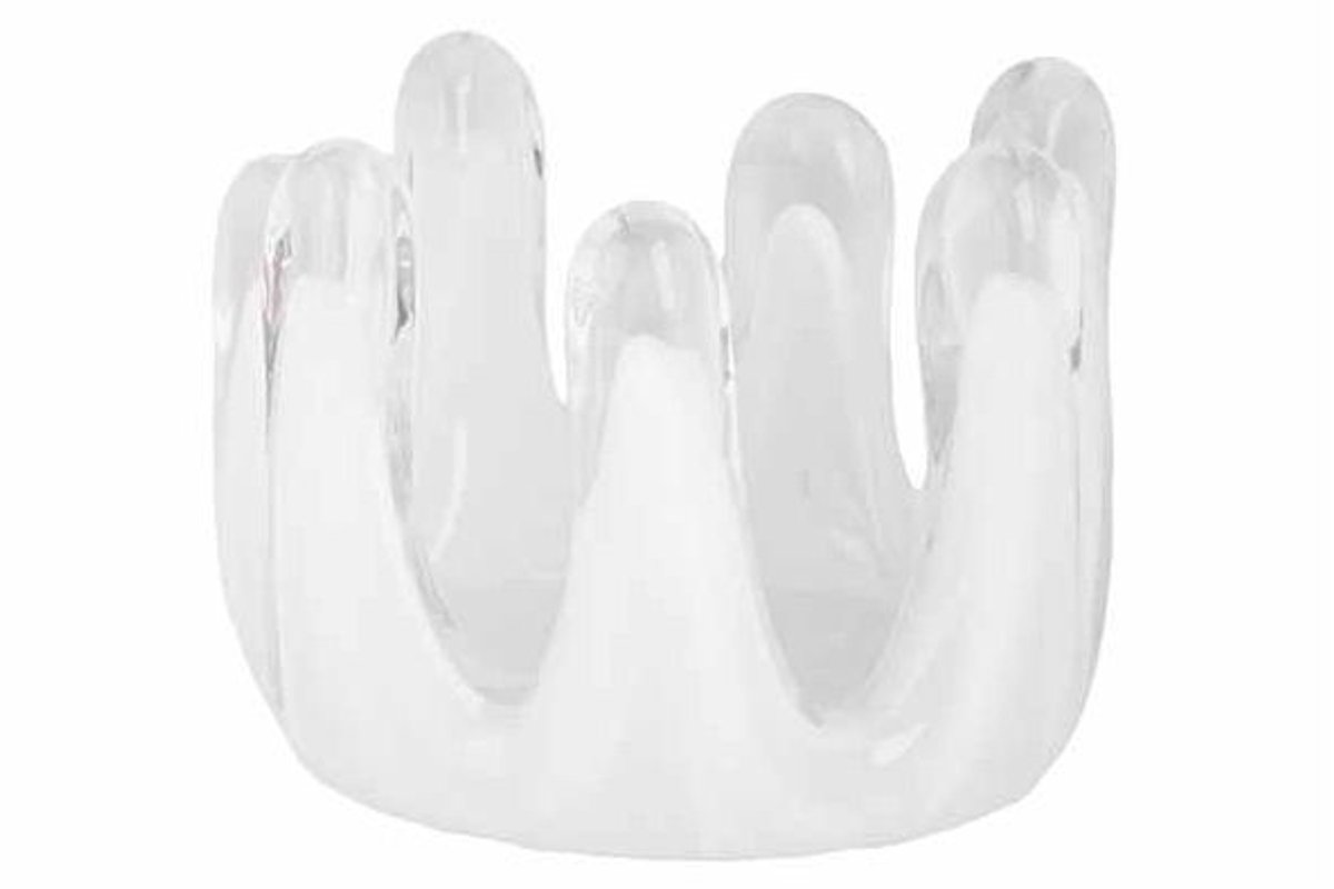 Windlicht Drops Wit 13x13xh10cm Organisc H Glas