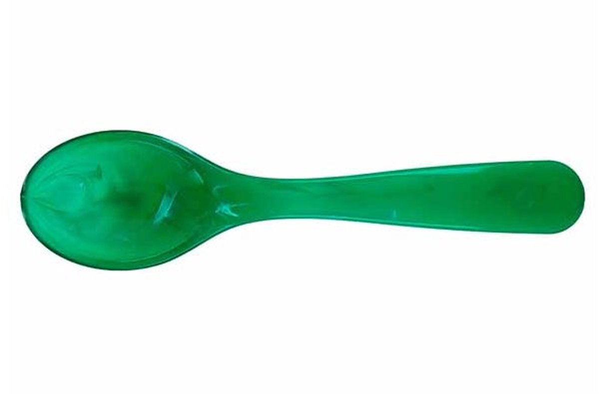 Lumispoon Lepel 12cm Donkergroen Acryl