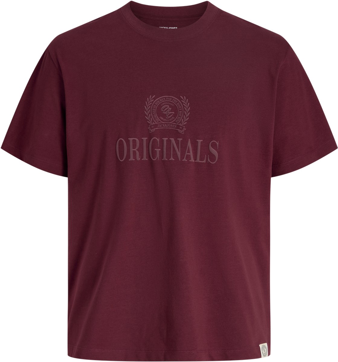 JACK & JONES PLUS - JORFREDERIKSBERG MONOGRAM TEE SS CN PLS Heren T-shirt