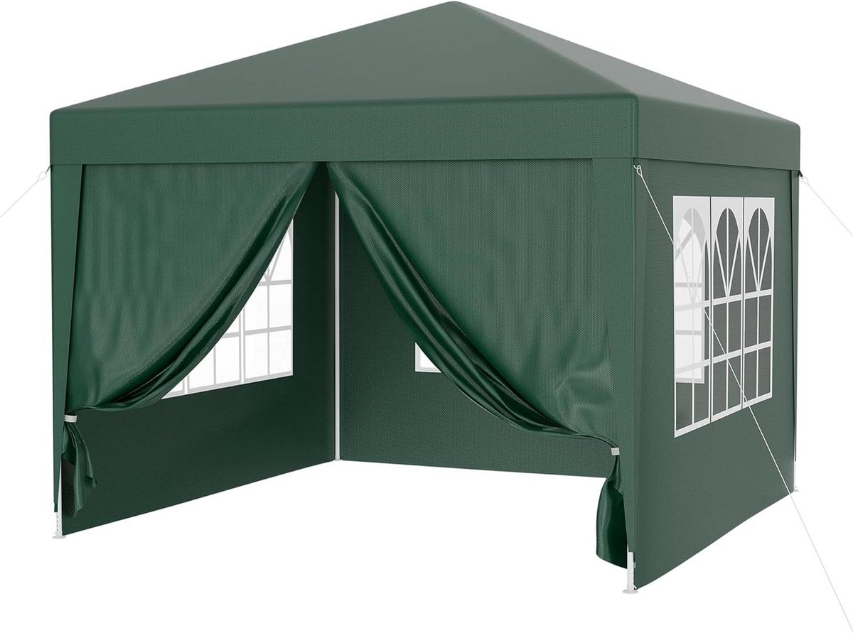 Tuinpaviljoen - Feesttent - Feestelijke Bijeenkomsten - UV Bescherming 50+ - 3 x 3 Meter - Groen