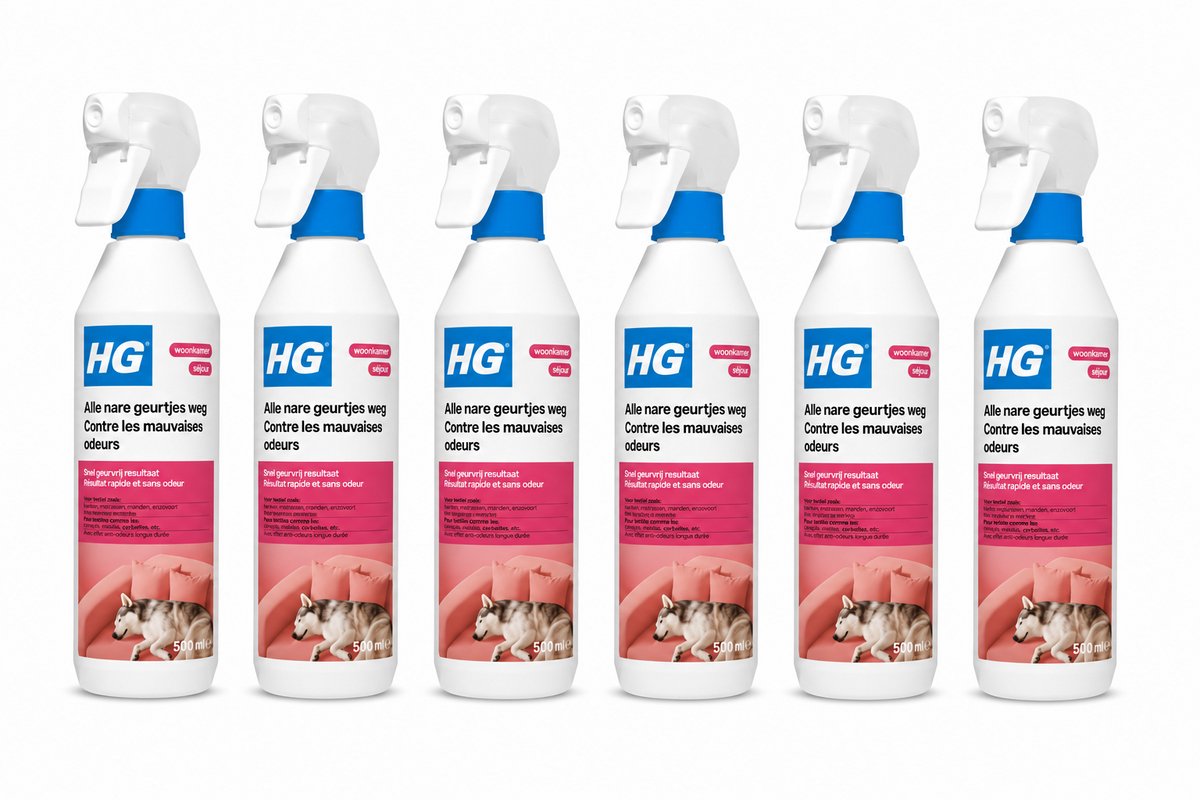 HG alle nare geurtjes weg (500 ml) - 6 stuks