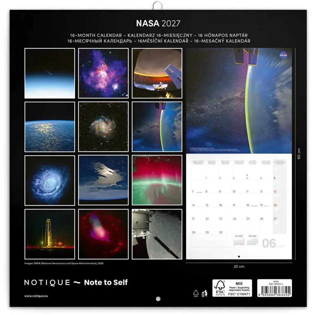 NASA Kalender 2027