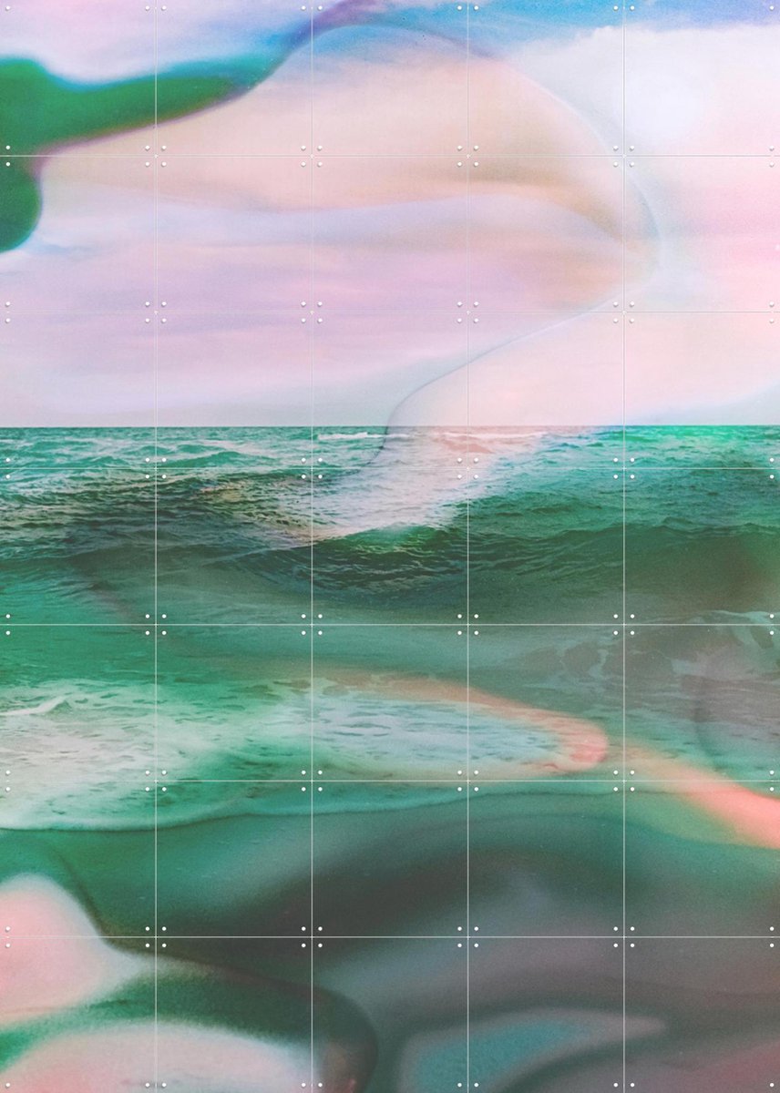 IXXI Restore, Amber Lauder - 100 x 140 cm - Gratis ophangtool - Grote wanddecoratie en posters - Digitale Kunst, Kleurrijk, Gemengde Technieken