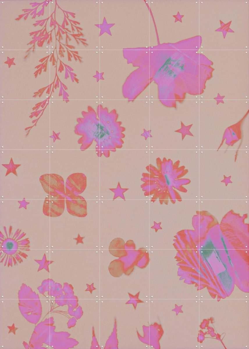 IXXI Manic Pixie Dream Garden, Amber Lauder - 100 x 140 cm - Gratis ophangtool - Grote wanddecoratie en posters - Fantasierijk, Gemengde Technieken