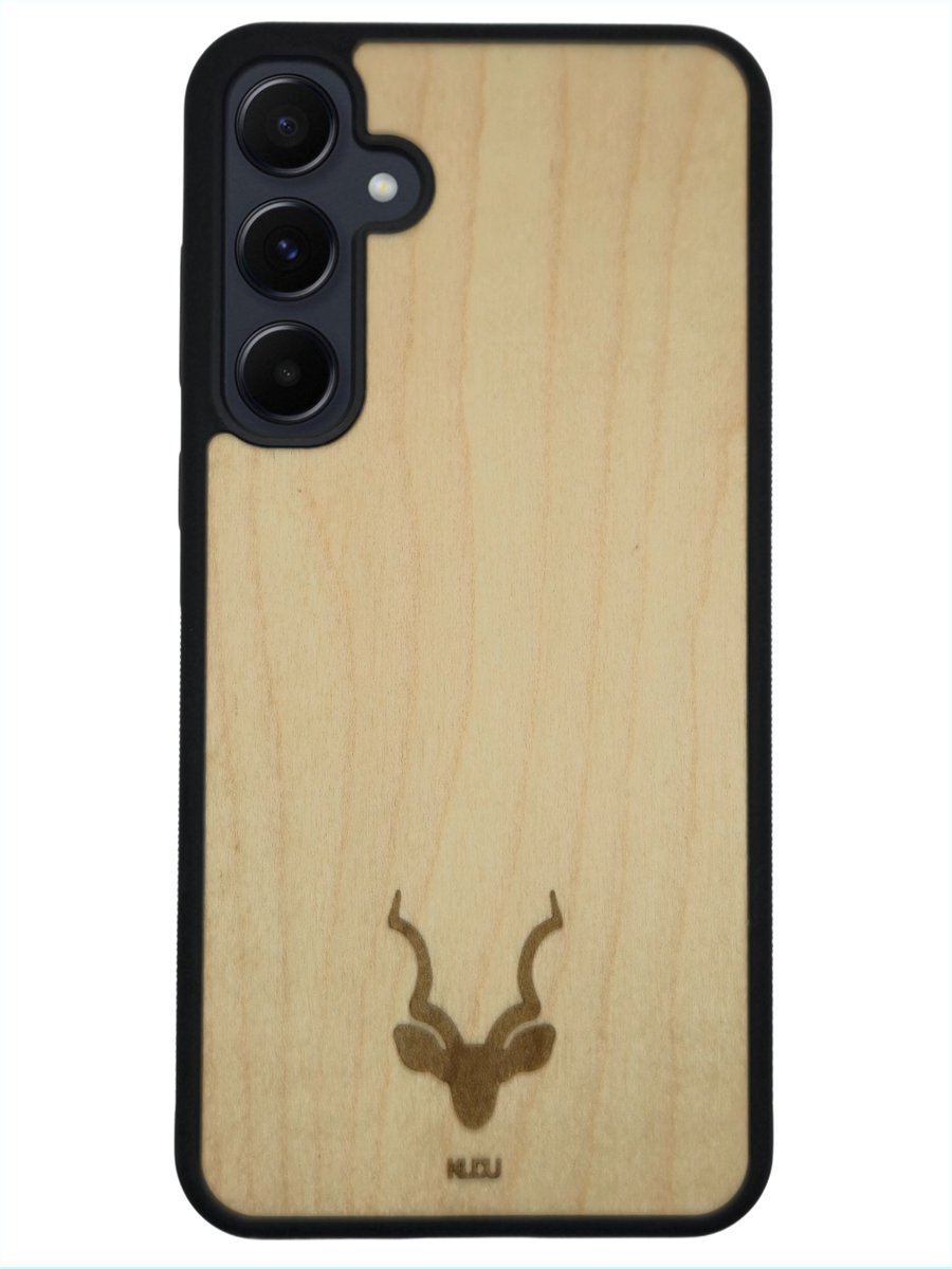 KuduStore Samsung Galaxy A57 telefoonhoesje - Houten hoesje - Esdoorn