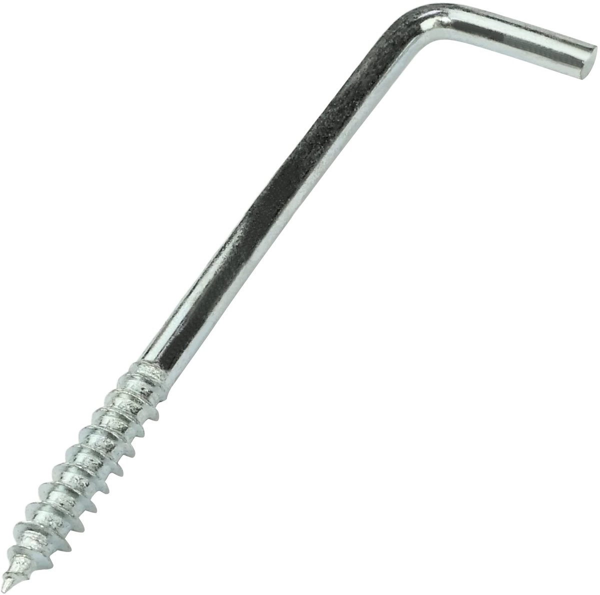 - C58012 - Set van 25 schroefklemmen in L-vorm Ø 4x61 mm - zelftappende schroefhaak - van verzinkt staal - zilver