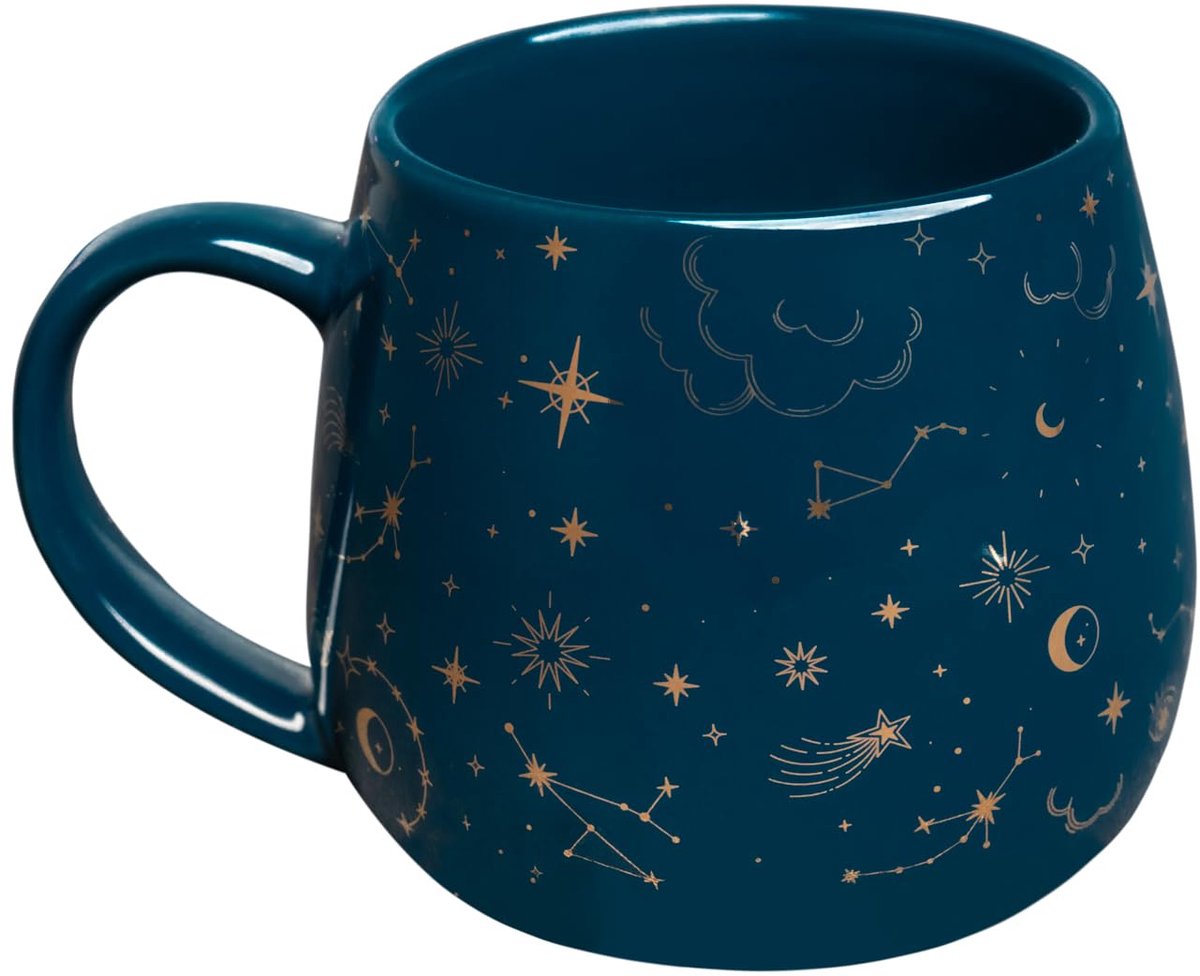 Erik Ceramic Mug Astral | 11.8 oz - 350 ml Coffee Mug Tea, Cool Mugs and Cups | Cool Gifts Under 15 Pounds, Moon Gifts For Friends, For Her & For Him