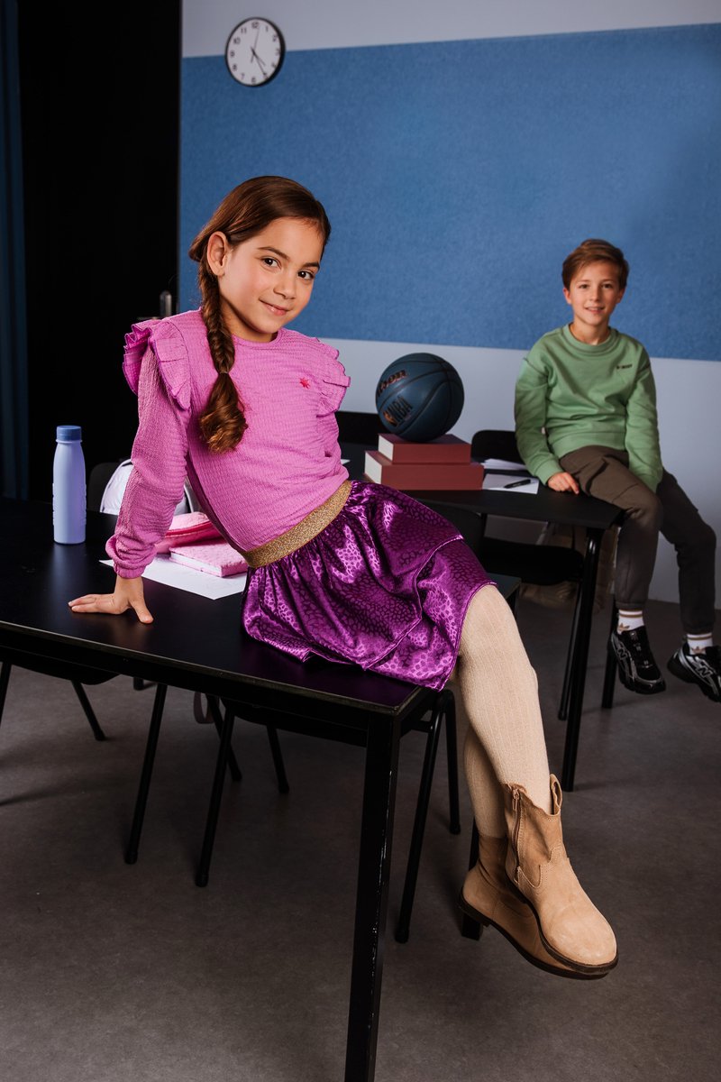 B.Nosy Y607-5858 Jurk meisjes paars - Maat 158-164