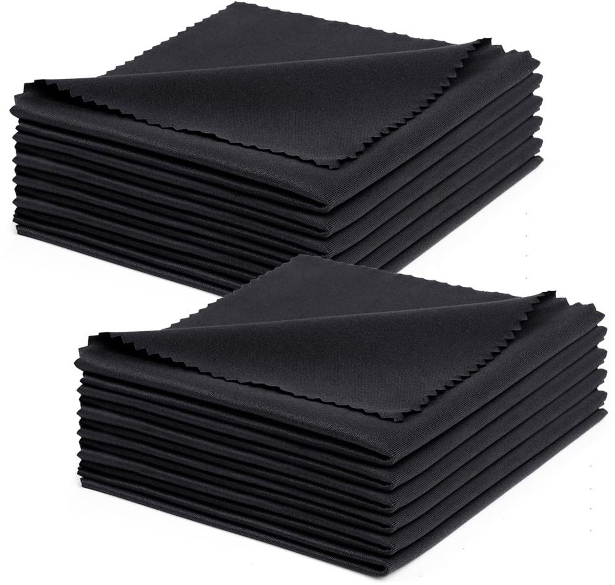 Hoogwaardige microvezelbrillenpoetsdoeken, 12 stuks zachte herbruikbare brillenpoetsdoek, pluisvrije lensdoek voor cameralenzen, brillen, scherm, camera, tablet, 20 x 20 cm