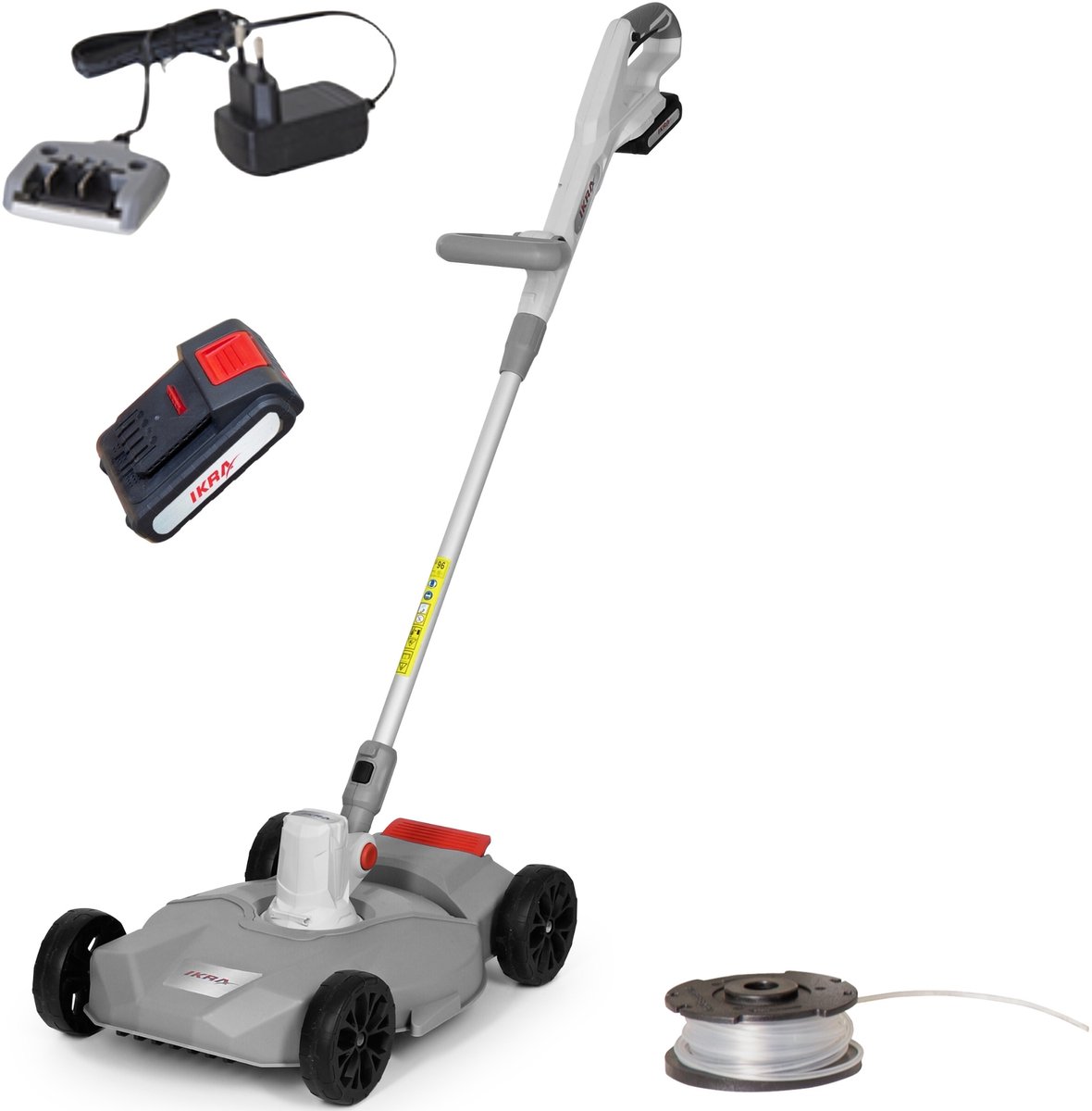 IKRA 2-in-1 accu-grastrimmer en grasmaaier IART 2030 F, incl. accu, oplader en draadspoel