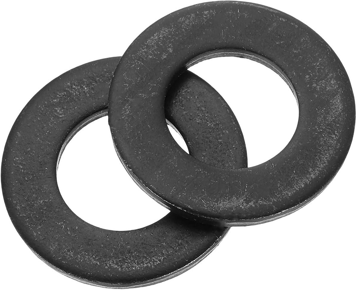 30 stuks sluitringen M14 koolstofstaal, 15 mm diameter x 28 mm diameter x 2,5 mm dikte voor schroeven, reparaties, fabrieken, keukens, winkels en buitenbouw, zwart