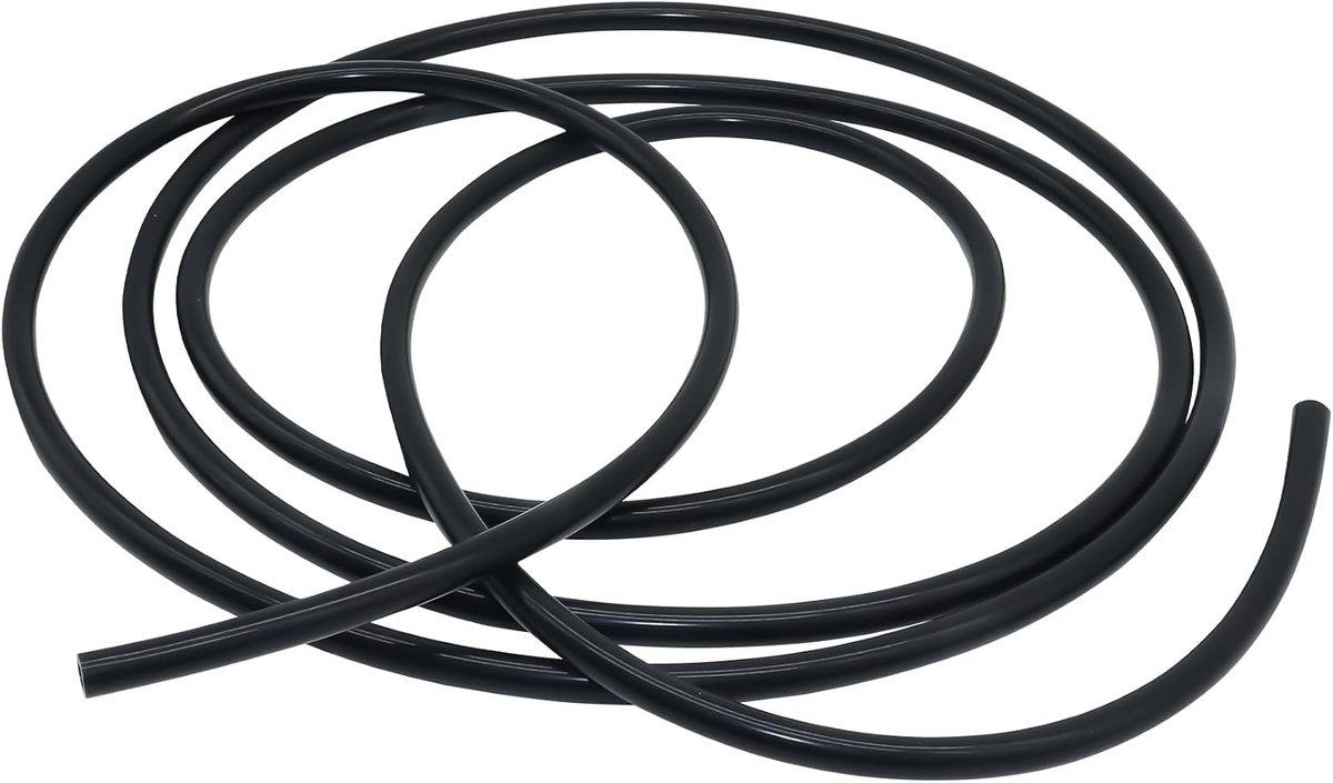 siliconen slang,binnendiameter 4mm, buitendiameter 6mm, 3 meter zwarte siliconen slang voor pompen en luchtslangen