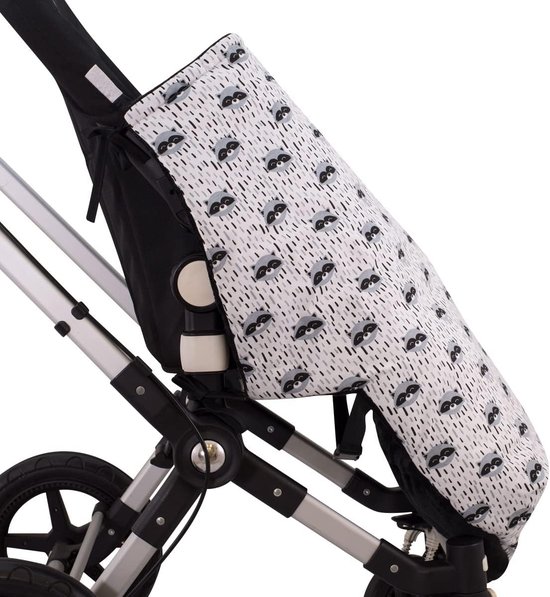 KIDS Winter-Voetenzak Compatibel met Autostoeltjes, Draagbare Wiegjes en Kinderwagens - Extra Zachte Teddyfleece - Gemaakt in Spanje (RACCOON, POLAIR) — afbeelding 3
