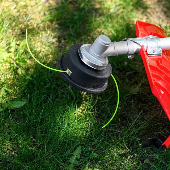 2 stuks 1,6 mm trimmerdraad, in totaal 200 m nylon maaidraad, bosmaaierdraad, trimmerdraad voor grastrimmer, reservekabel voor park, tuin, tuin, gras, onkruid, blauw, groen, 100 m x 2 stuks van Merkloos	 — afbeelding 4