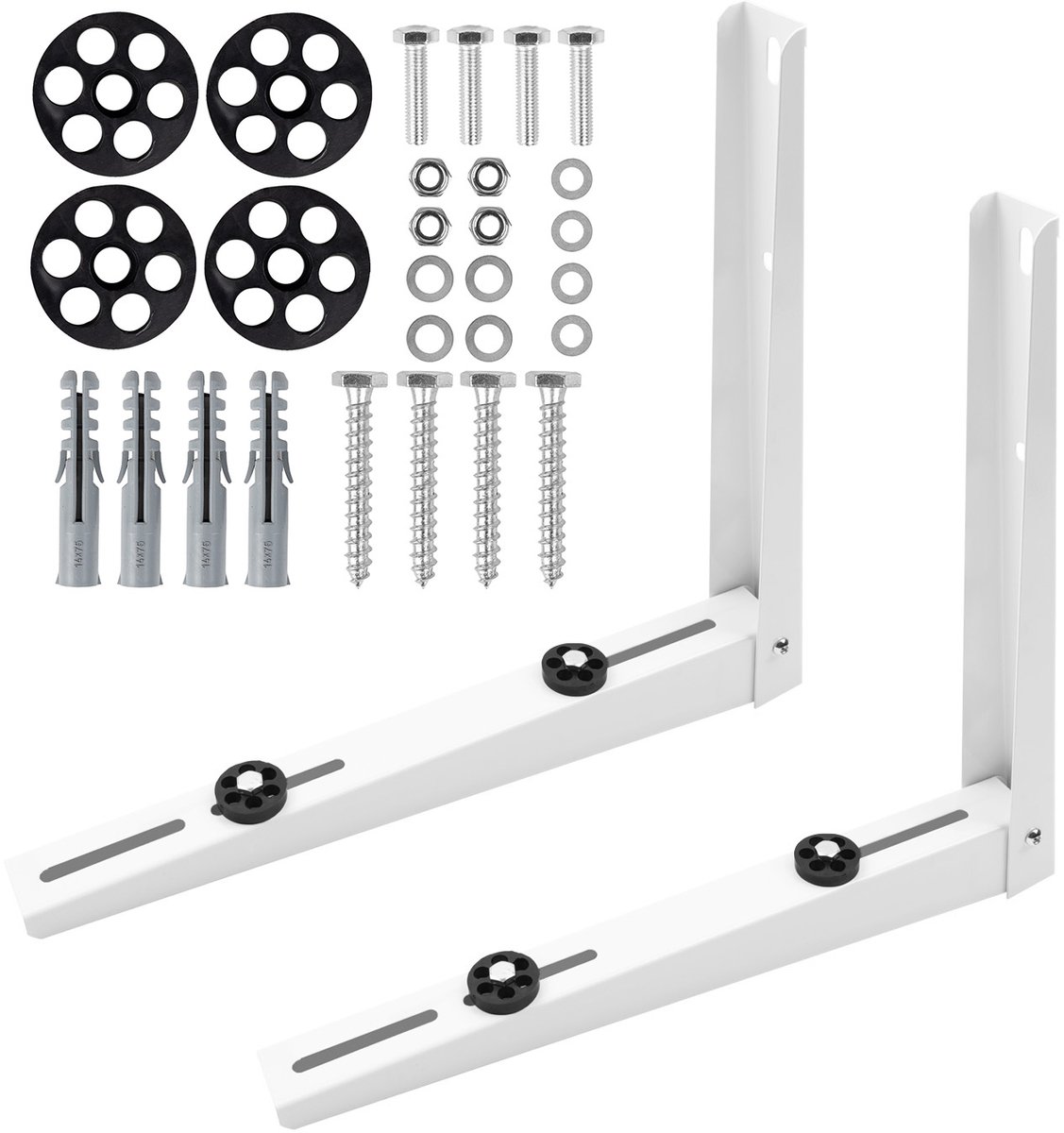 Maclean - Wandbeugel voor airconditioners tot 200 kg - 450 x 500 mm - MC-145