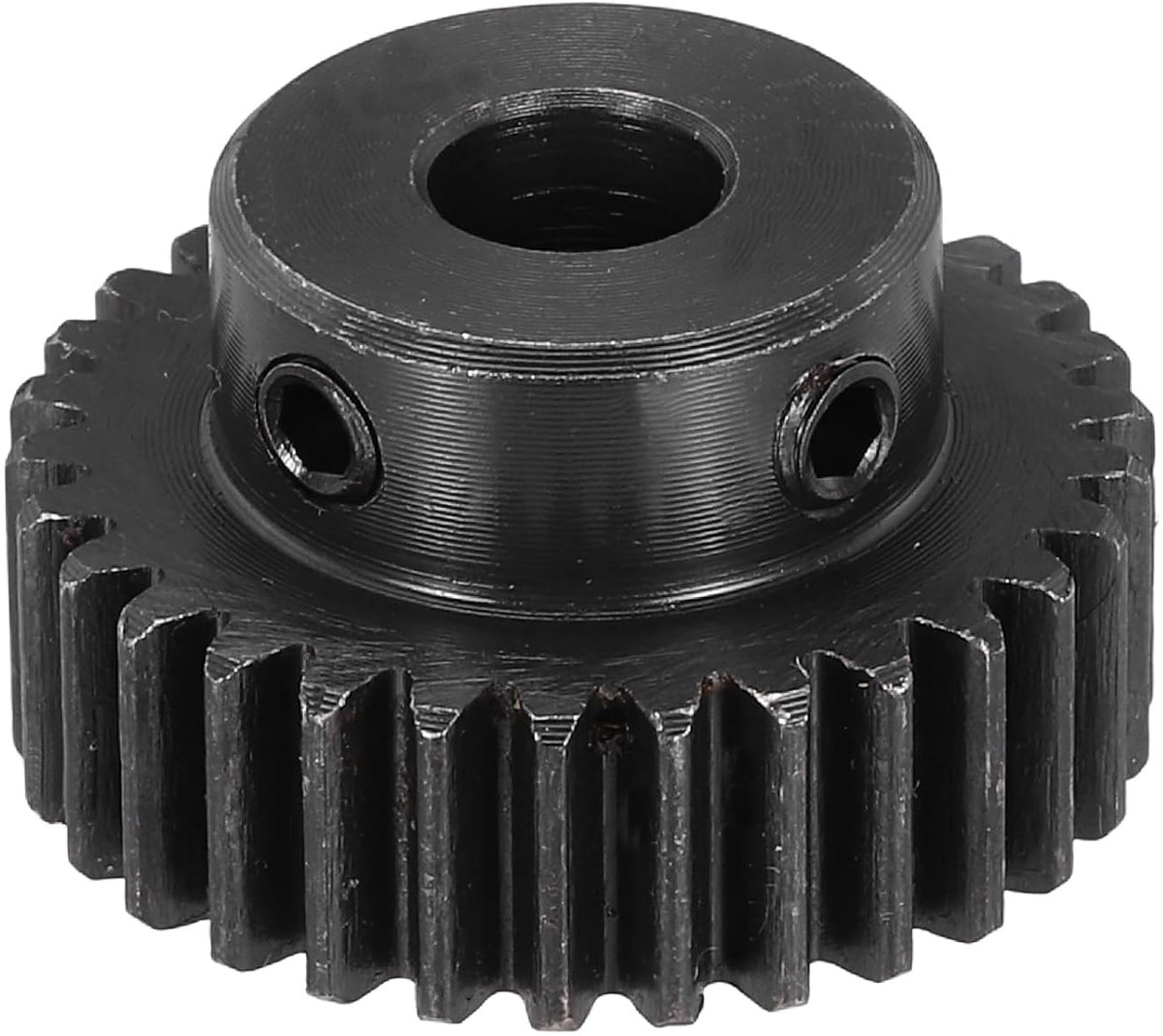 1 x 1 m 30T tandwiel van staal, RC-motoraandrijving voor 8 mm as, voor RC-voertuigen, vrachtwagens, auto's, schokbediening, zwart